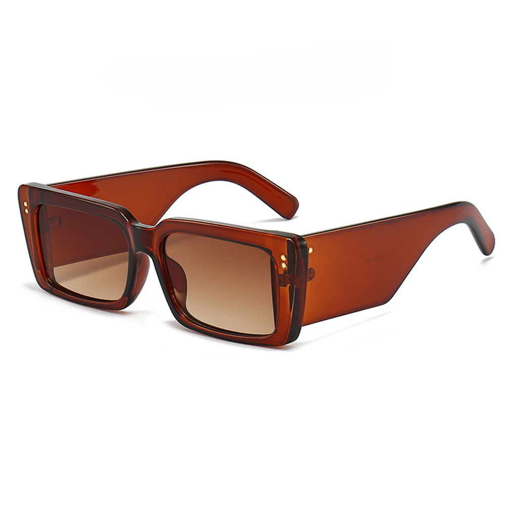 Wholesale Big Frame Square Thick Leg PC Sunglasses